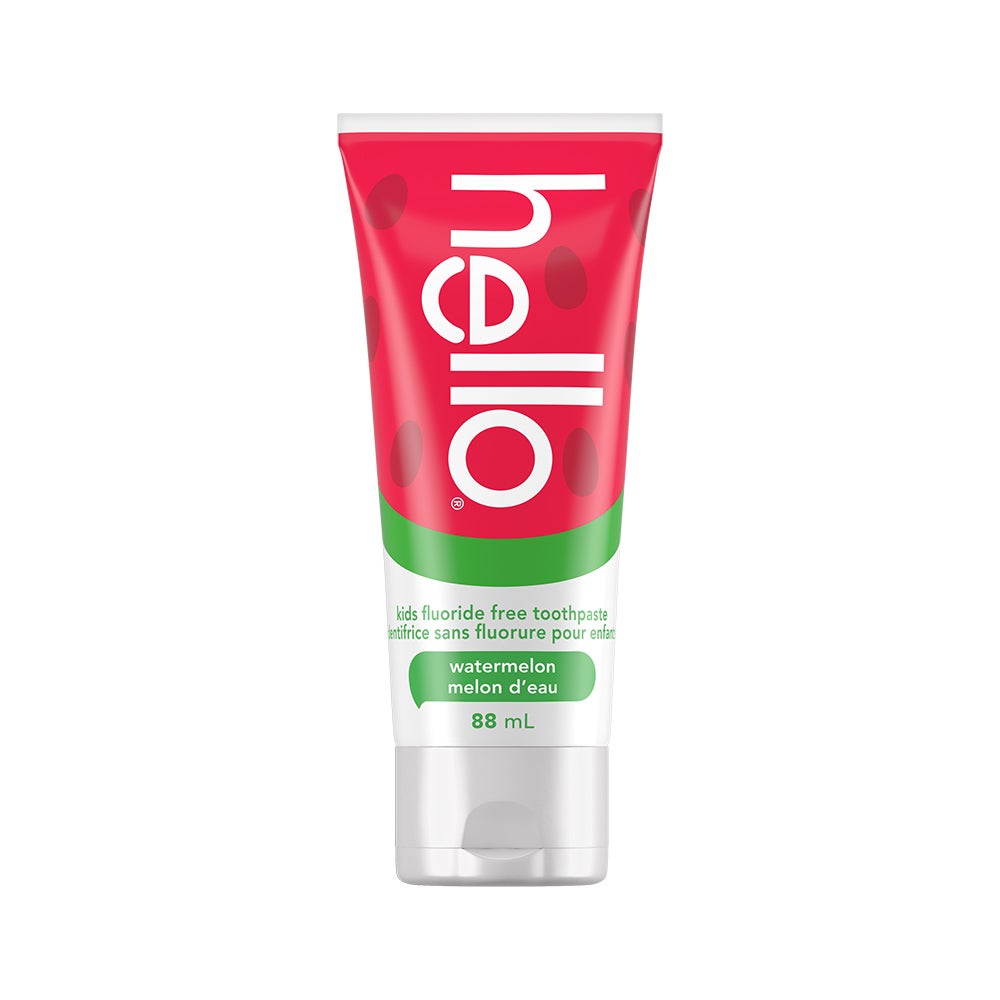 hello Fresh Watermelon Fluoride Free Kids Toothpaste