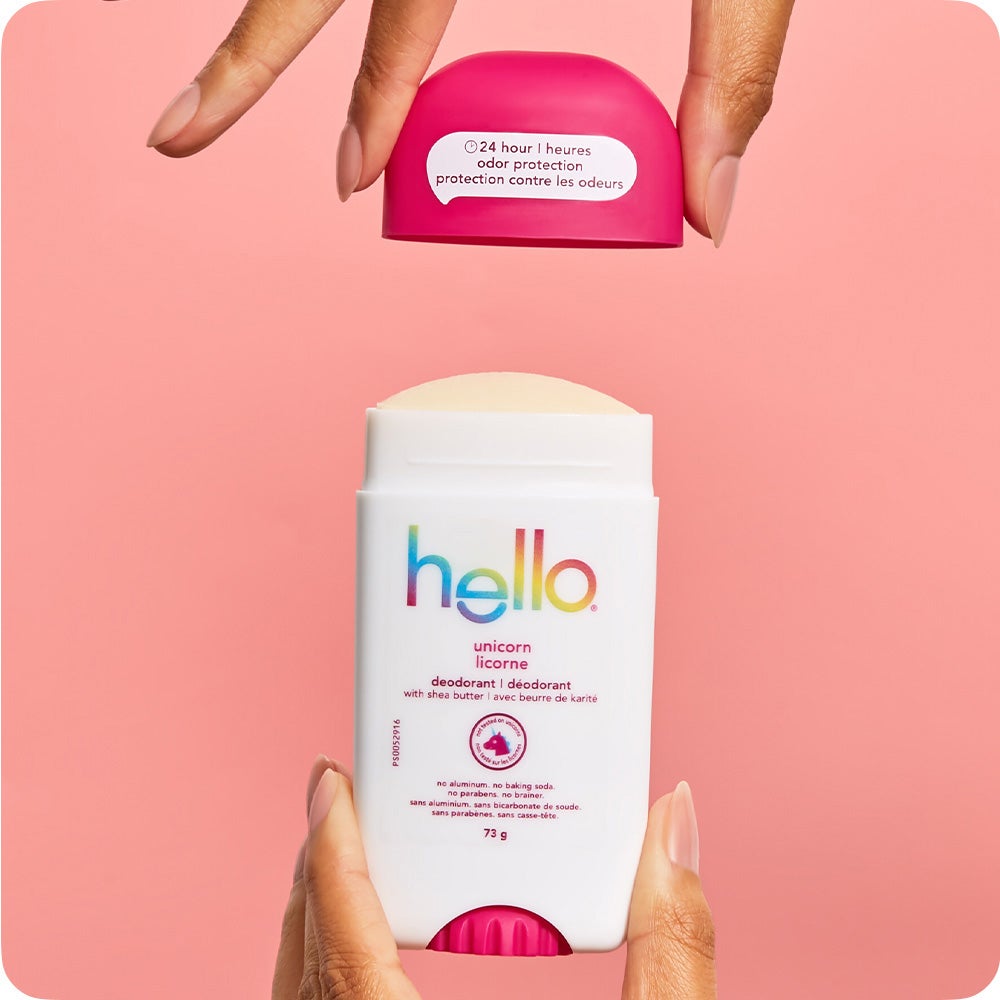 How to use hello Sunny Daze Aluminum Free Deodorant Stick